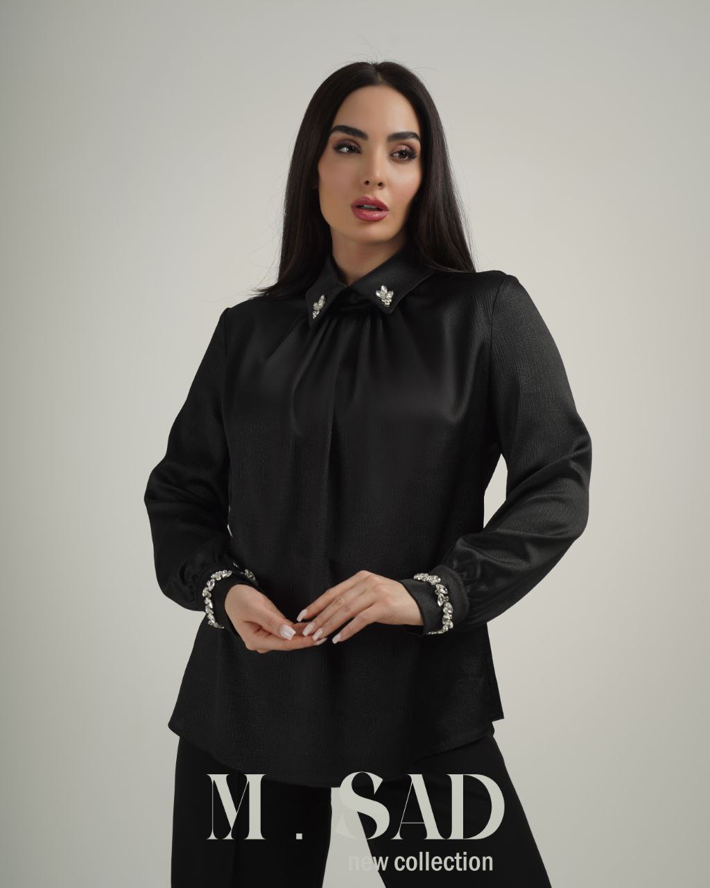 تونیک مجلسی شیک کار شده مشکی