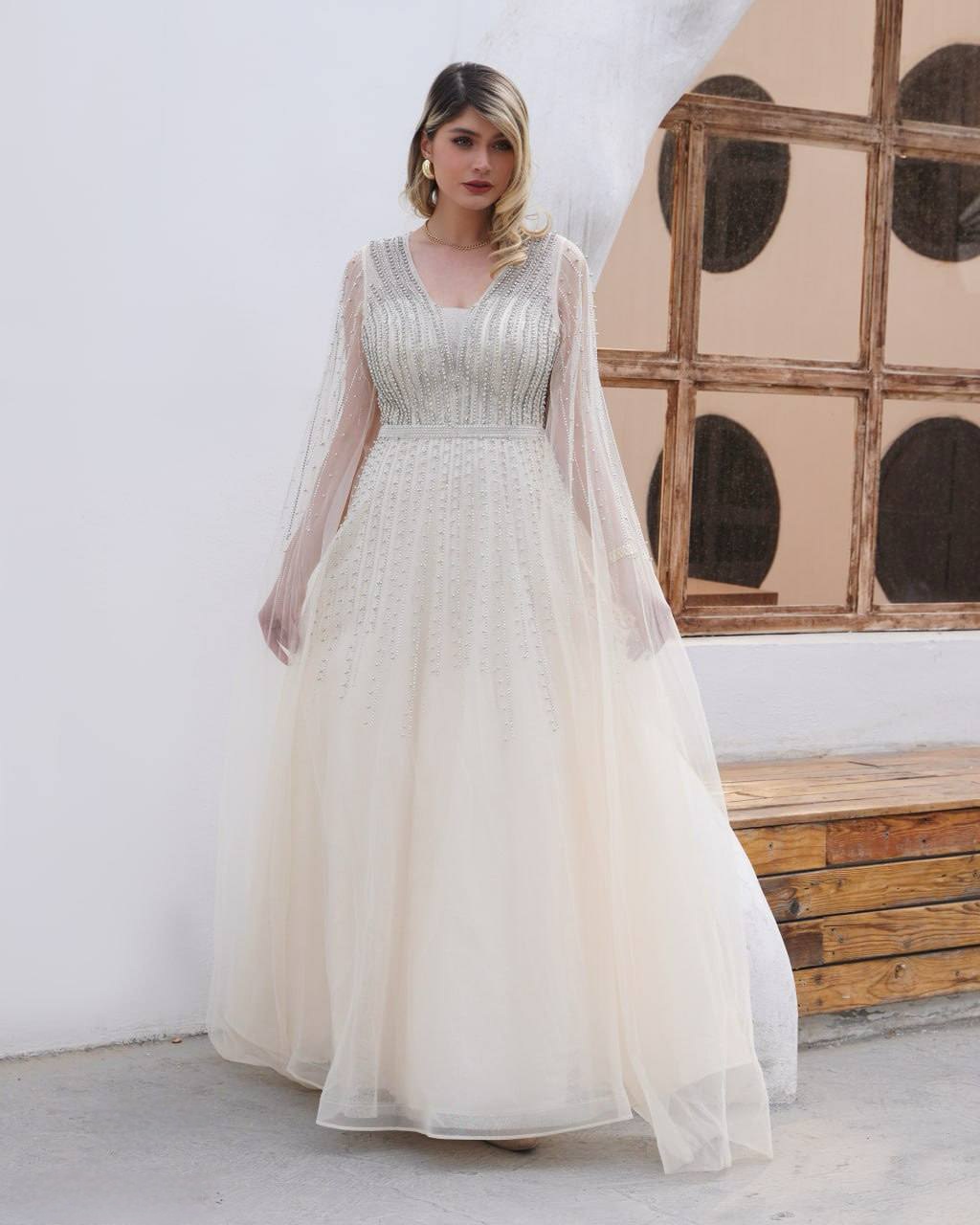 پیراهن مجلسی آستین فرشته